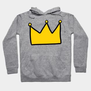 Cute Cartoon Gold Crown Hoodie